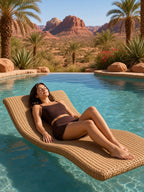 Contrast-Trim Three-Piece Tankini & Skirt Set