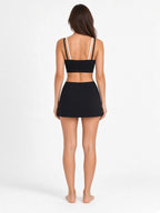 Layered-Look Three-Piece Bikini & Skirt Set