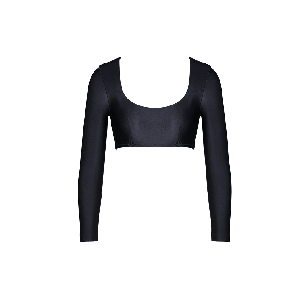 Helen Long Sleeved Swim Top - Black