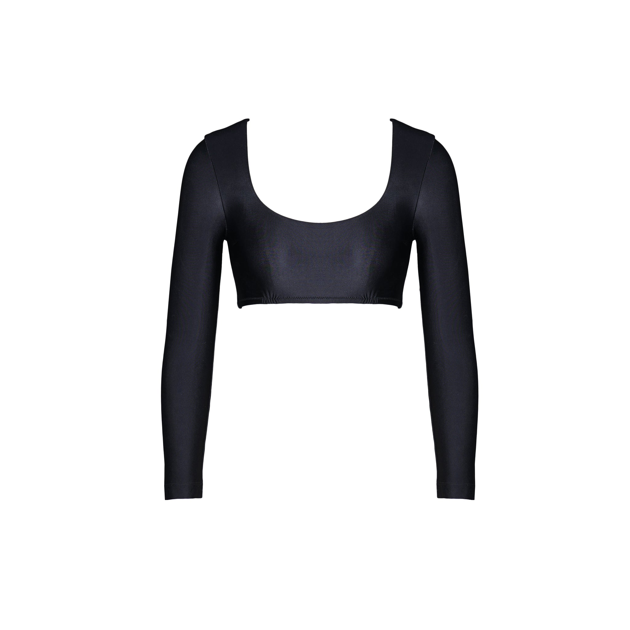 HELEN BLACK LONG SLEEVE SWIM TOP